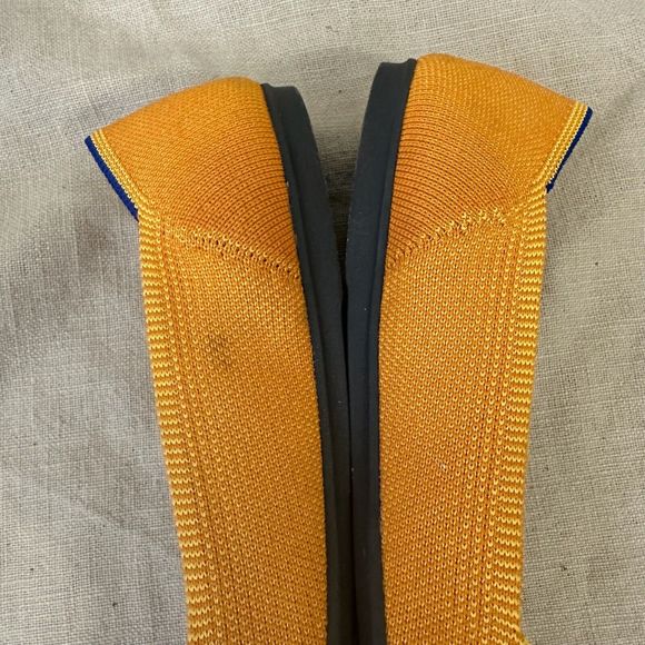 ROTHY'S The Flat in Lemon Drop Ballet Flats Round Toe Slip On RETIRED - Picture 6 of 15